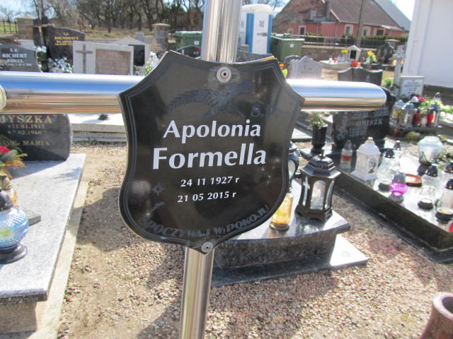 Apolonia Formella 1927 Przyjaźń - Grobonet - Wyszukiwarka osób pochowanych