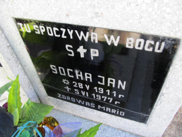 Jan Socha 1911 Przyjaźń - Grobonet - Wyszukiwarka osób pochowanych